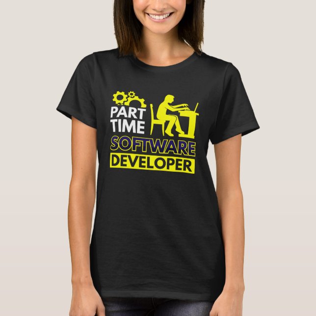 Camiseta Desenvolvedor de software de tempo parcial (Frente)
