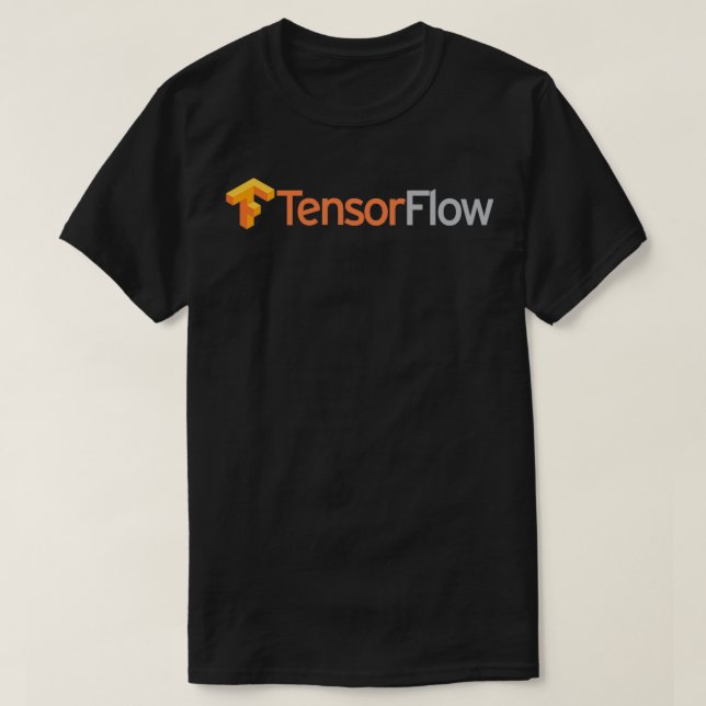 Camiseta Desenvolvedor de software do Tensorflow Escuro T (Frente do Design)