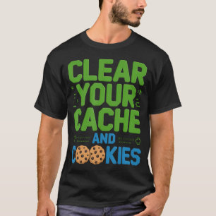 Camiseta Desenvolvedor de Software Limpa Cookies Codificaçã