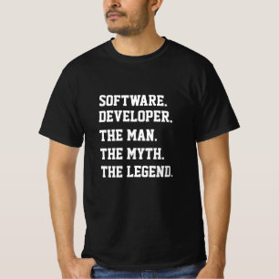 Camiseta Desenvolvedor De Software O Homem O Mito A Lenda