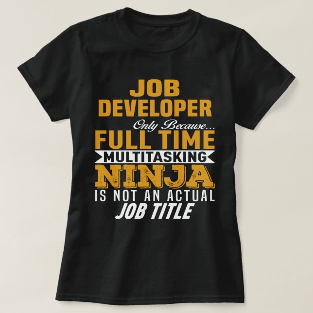 Camiseta Desenvolvedor de trabalho (Frente do Design)