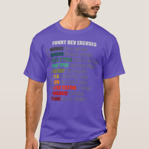 Camiseta Desenvolvedor Engraçado De Software Com Explicaçõe