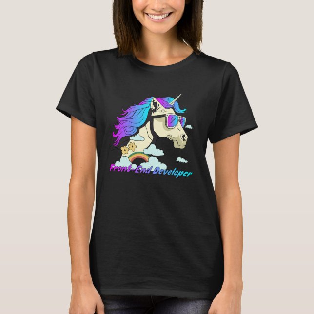 Camiseta Desenvolvedor Front-End Unicorn Front-End Desenvol (Frente)