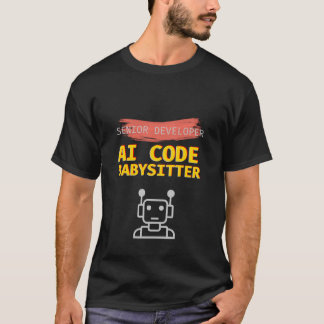 Camiseta Desenvolvedor Sênior Divertido IA Código Babá Prog