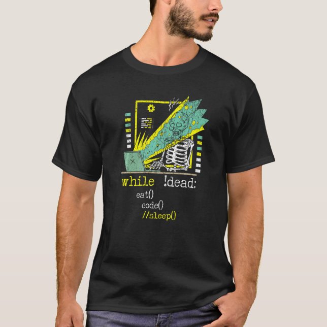 Camiseta Desenvolvedor Web Cara de TI Desenvolvimento de Si (Frente)