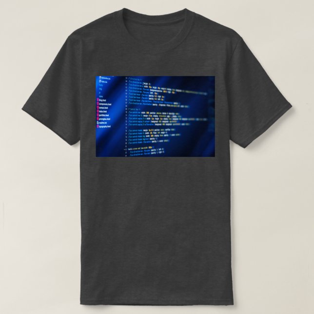 Camiseta Desenvolvimento de código HTML e CSS (Frente do Design)