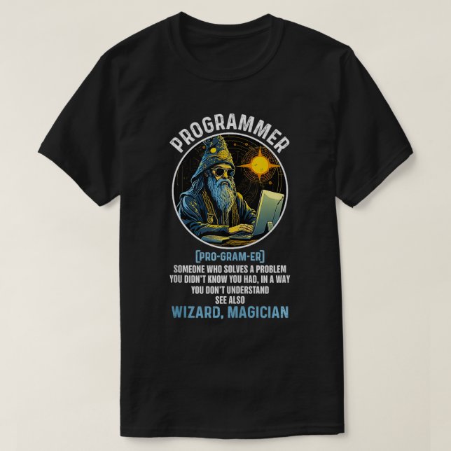Camiseta Desenvolvimento de Software Funny Programmer Defin (Frente do Design)