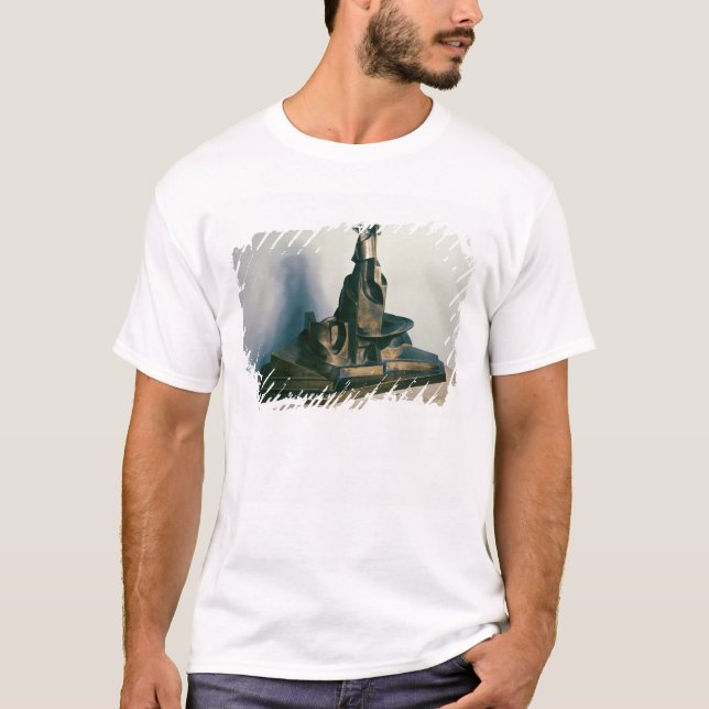 Camiseta Desenvolvimento de uma garrafa em Espaço, 1912 (Frente)