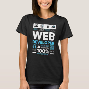 Camiseta Desenvolvimento de Web sites de Cara de TI para de