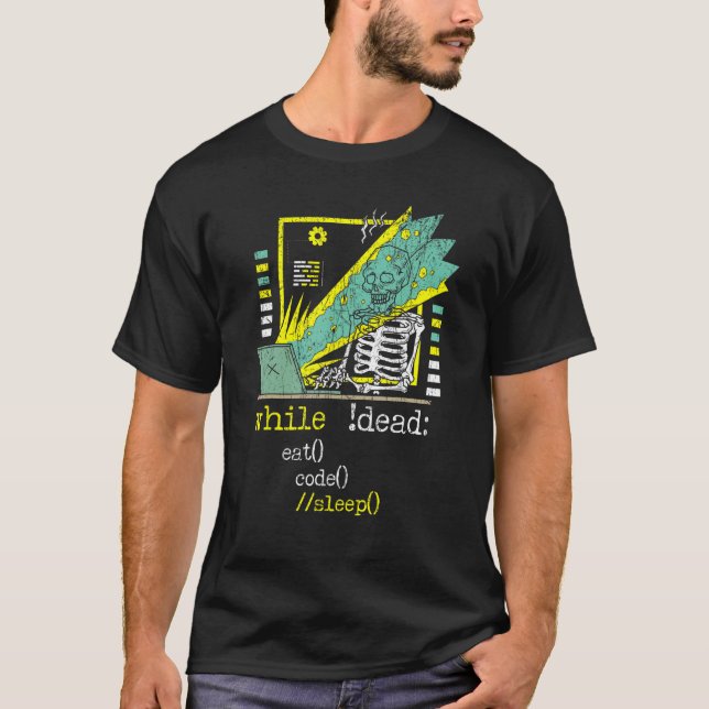 Camiseta Desenvolvimento de Web sites de Cara de TI para de (Frente)
