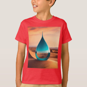 Camiseta "Desert Drop Red T-Shirt - Esperança entre as arei