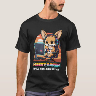 Camiseta Desert Gamer Fennec Fox - Gaming Streamer