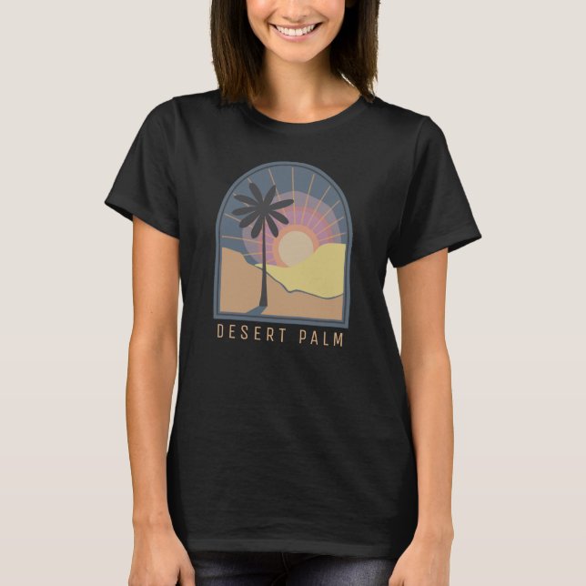 Camiseta Desert Palm (Azul) (Frente)