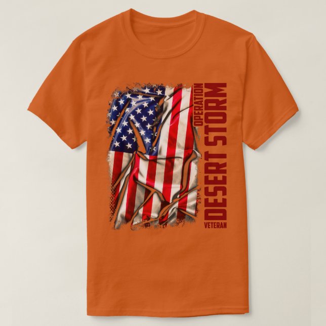 Camiseta Desert Storm Veteran (Frente do Design)