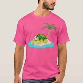 Camiseta Desert Tortoise Turtle na Ilha para Homens Mulhere