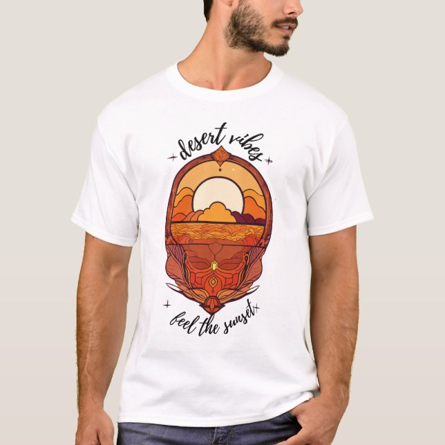 Camiseta Desert Vibes 3D T-Shirt Sunset (Frente)