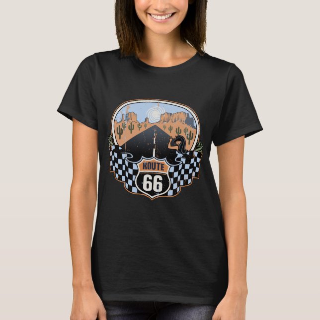 Camiseta Deserto da rota 66 (Frente)