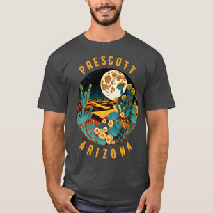 Camiseta Deserto De Arizona Prescotado Na Pintura Noturna1