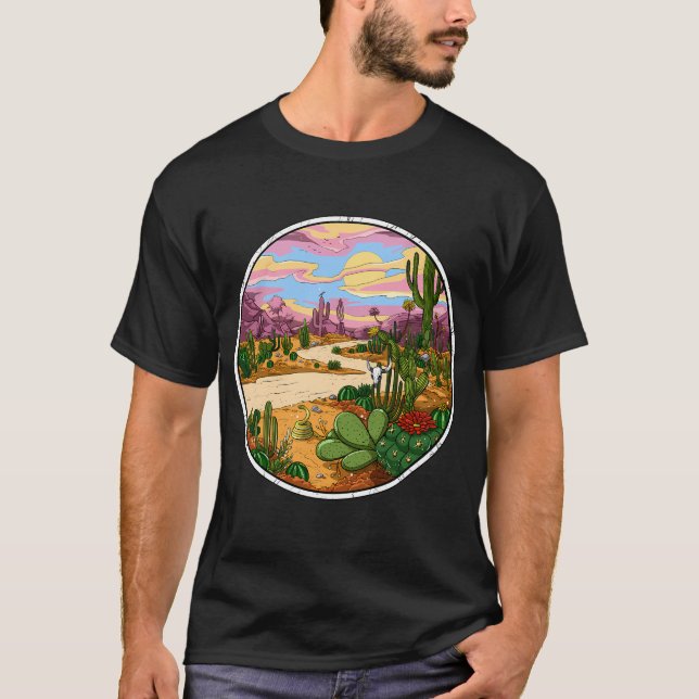 Camiseta Deserto de Cactus (Frente)