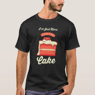Camiseta "Deserto de Comida de Chef de Pasteleira" Estou aq