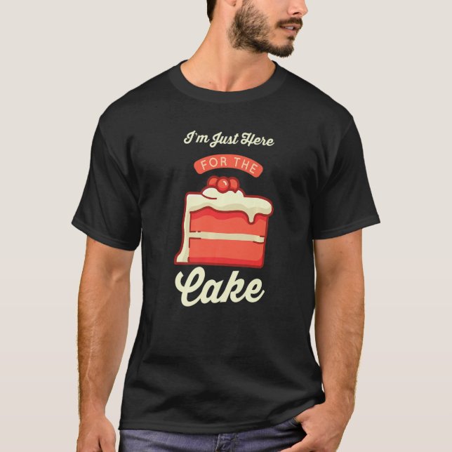 Camiseta "Deserto de Comida de Chef de Pasteleira" Estou aq (Frente)