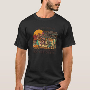 Camiseta Deserto de Cowboy Não sou grande em ternos sociais