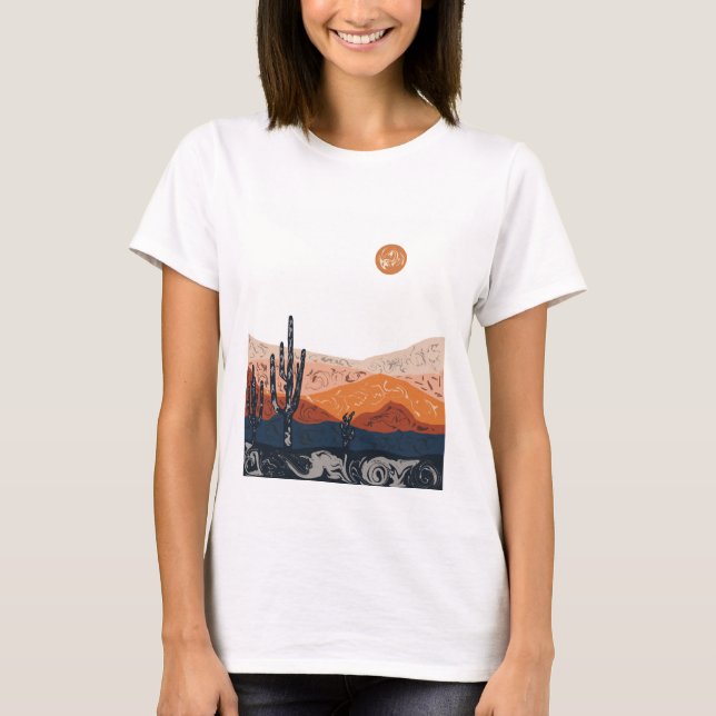 Camiseta Deserto de espiral (Frente)