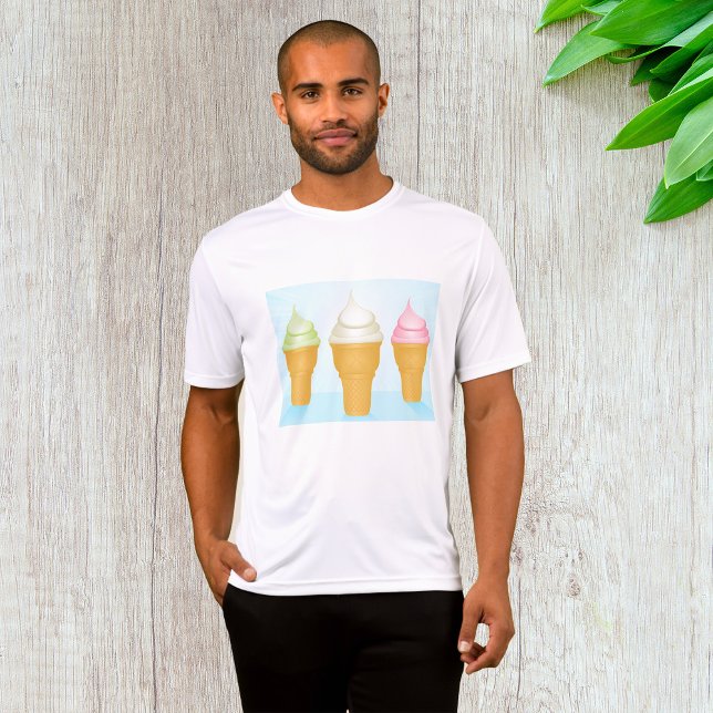 Camiseta Deserto De Verão De Sorvete De Sorvete Molhado (Criador carregado)