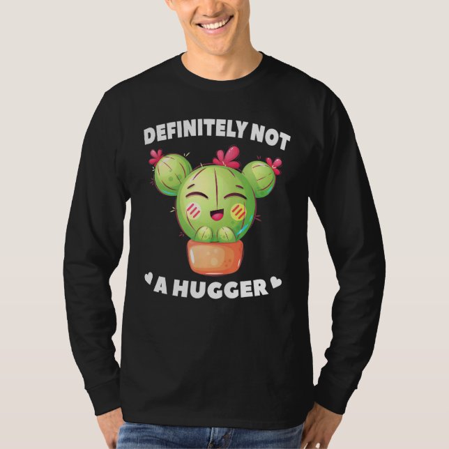 Camiseta Deserto - Definitivamente Não Um Hugger - Cactus - (Frente)