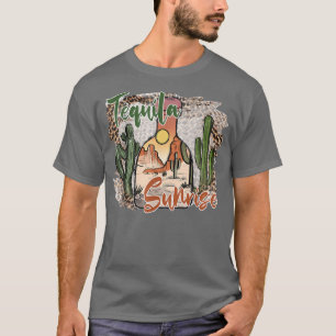Camiseta Deserto do Leopardo Cactus Tequila Sunrise Ocident
