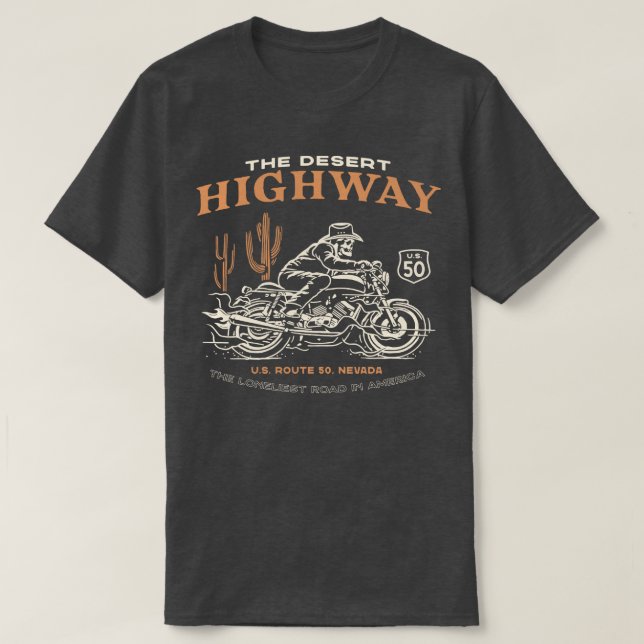 CAMISETA DESERTO HIGHWAY (Frente do Design)