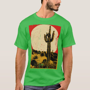 Camiseta Deserto Sudoeste Cactus Sunset