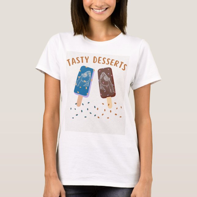 Camiseta Desertos De Cabeça De Peixes Desagradáveis (Frente)