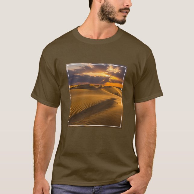 Camiseta Desertos | Paisagem das dunas de areia (Frente)