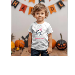 Camiseta Desfazendo Estilo   Halloween das garotas engraçad