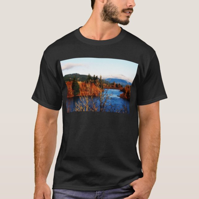 Camiseta Desfiladeiro da Cena de Inverno Columbia (Frente)