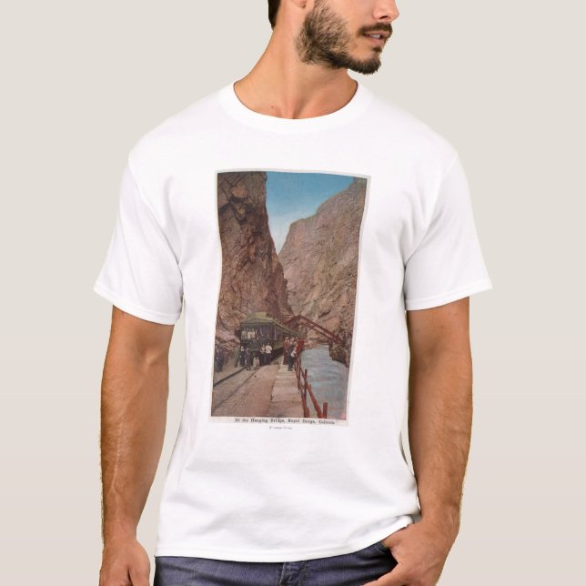 Camiseta Desfiladeiro real, CO - vista da ponte de (Frente)
