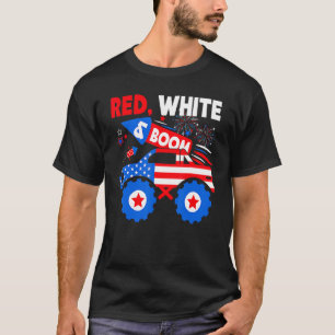 Camiseta Desfile De 4 De Julho Luz Os Fogos De Fogo Branco
