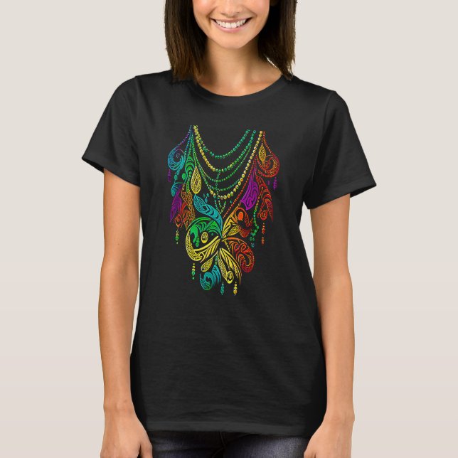 Camiseta Desfile de Carnaval Mardi Gras engraçado com festa (Frente)
