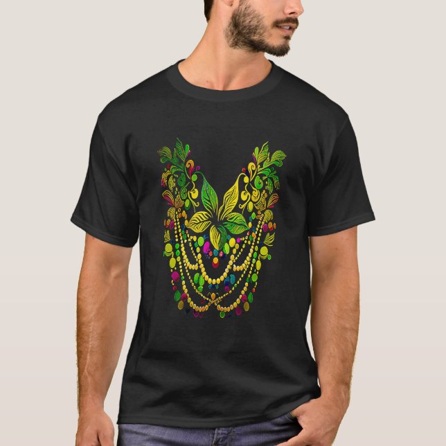 Camiseta Desfile de Carnaval Mardi Gras engraçado com festa (Frente)