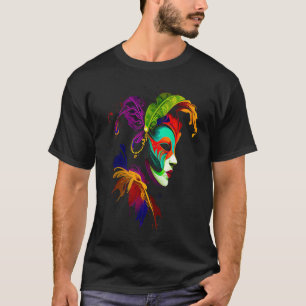 Camiseta Desfile de Carnaval Mardi Gras engraçado com festa