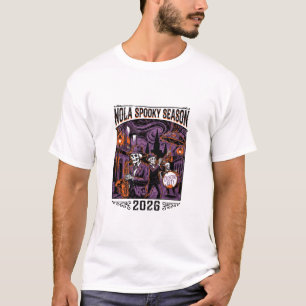 Camiseta Desfile de Esqueletos de Jazz da Cidade Crescente