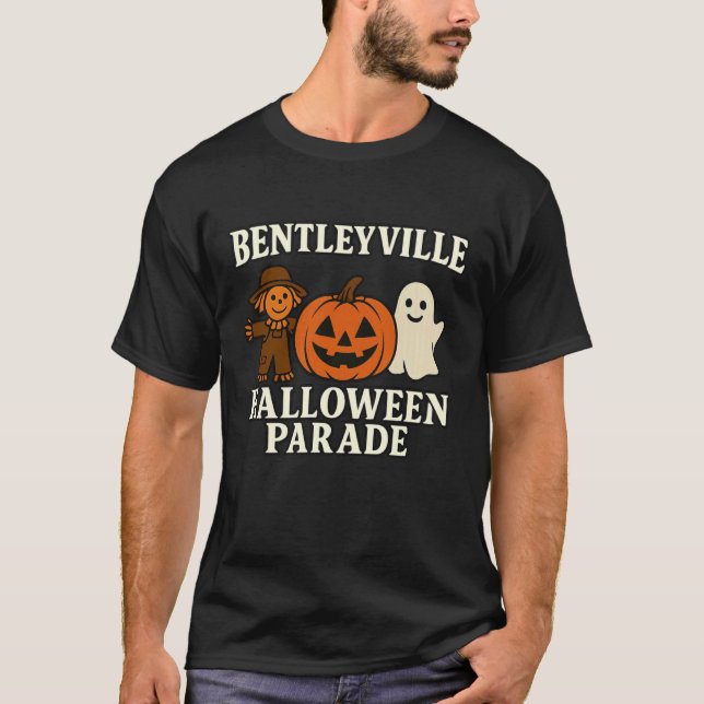 Camiseta Desfile de Halloween de Bentleyville (Frente)