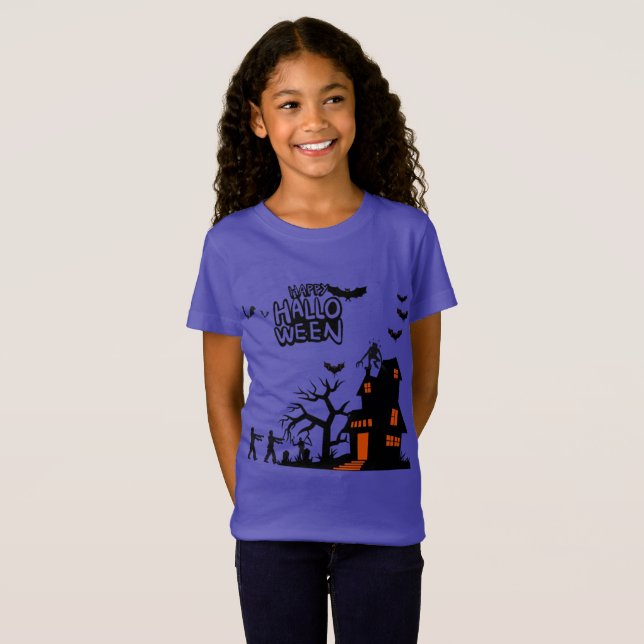Camiseta Desfile de Lanterna Fantasmagórica roxo (Frente Completa)