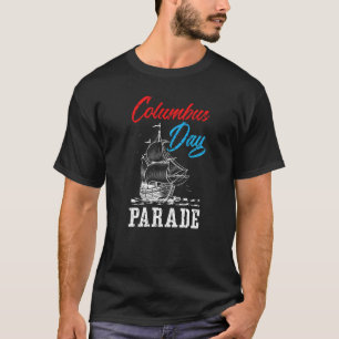 Camiseta Desfile do Dia de Colombo Cristóvão Colombo Ítalo-