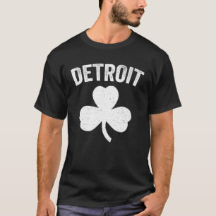 Camiseta Desfile do Dia de São Patrício em Detroit Trevo Ir