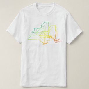 Camiseta desfoque de frio de nova iorque