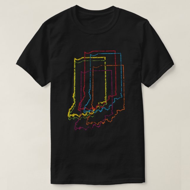 Camiseta desfoque do orgulho da índia (Frente do Design)