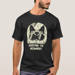Camiseta Desfrutando do Meowment Gato Hobby Kitten Passat