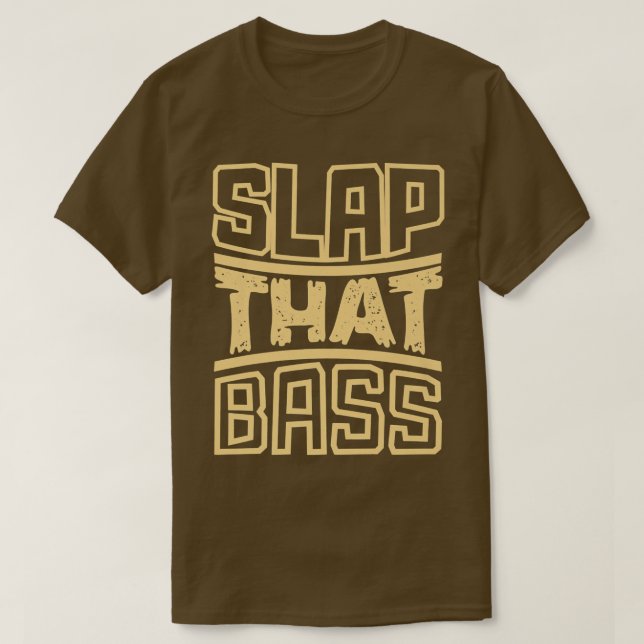 Camiseta Desfrute da Sessão de Violão de Bass Slap que Baix (Frente do Design)